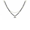 2-Layer Seed Bead Evil Eye Pendant Necklace
