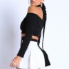 Choker Off-Shoulder Top Set – Black Combo