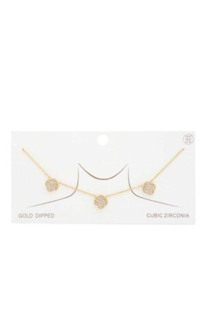 Gold-Dipped Moroccan Pendant Necklace – Gold or Rhodium