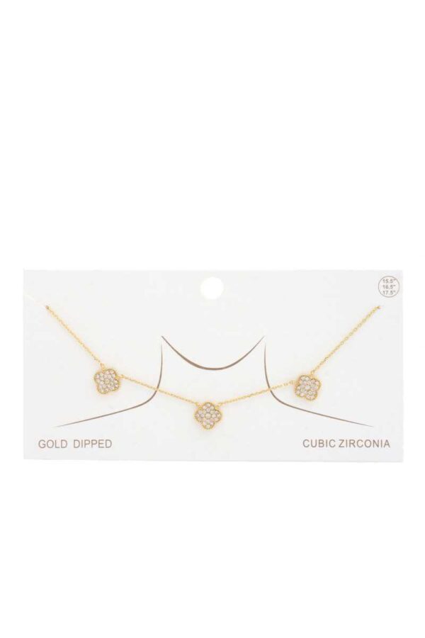 Gold-Dipped Moroccan Pendant Necklace – Gold or Rhodium