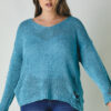 Plus Solid Round-Neck Sweater – Sage