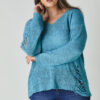 Plus Solid Round-Neck Sweater – Sage