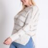 Plus Sweater with Stripe Detail – Off White