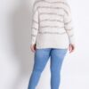 Plus Sweater with Stripe Detail – Off White