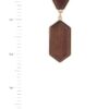 Geometric Wood Post Drop Earrings – Black, Natural, Brown