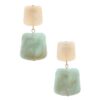 Square Acetate Resin Drop Earrings – Mint, Black, Blue, Turquoise