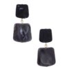 Square Acetate Resin Drop Earrings – Mint, Black, Blue, Turquoise