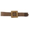 Square Straw Buckle Belt – Woven Buckle, Colorful Choices