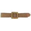 Square Straw Buckle Belt – Woven Buckle, Colorful Choices