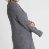 Boucl Cowl-Neck Sweater Dress – Charcoal (Plus Size)