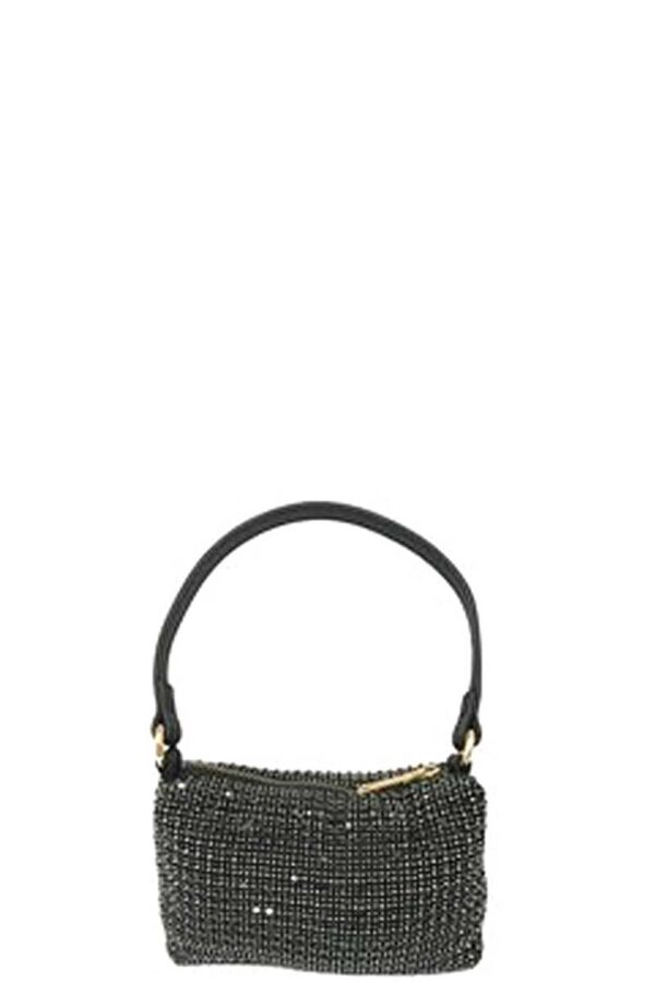 Rhinestone Handle Clutch – Full Covered Design