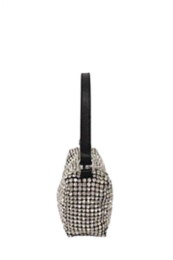 Rhinestone Handle Clutch – Full Covered Design