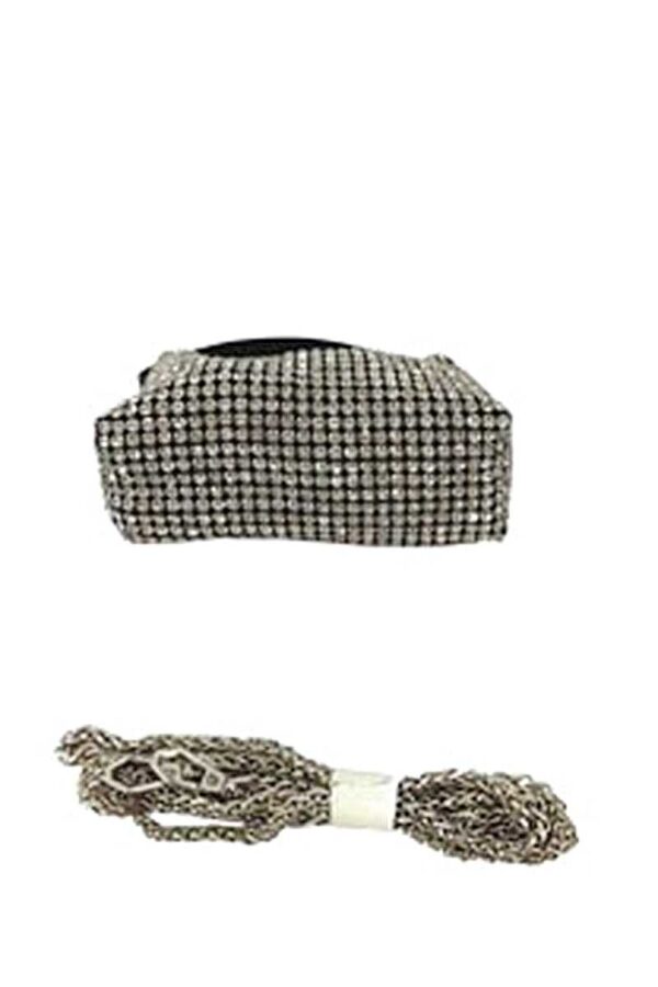 Rhinestone Handle Clutch – Full Covered Design