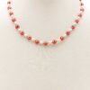 Evil Eye Pearl Bead Necklace – Multi-Blue-Red