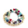 U-Link Stone Beaded Bracelet Set – Navy & Multi
