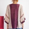 Multi-Color Thread Sweater – Boat Neck in Faded Plum
