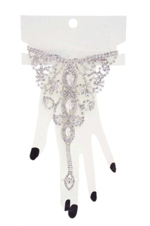 Marquise Rhinestone Hand Ring Bracelet – Finger-to-Wrist Design