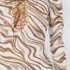 Printed Mesh Dress with Sheer Print – Mocha