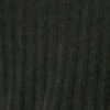 Round-Neck Knit Top with Front Ruffle – Black