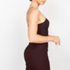 Honeycomb Sparkle Bodycon Dress – Sleeveless Black/Red