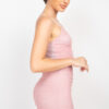 Shirred Cami & Mini Skirt Set – Dusty Blush