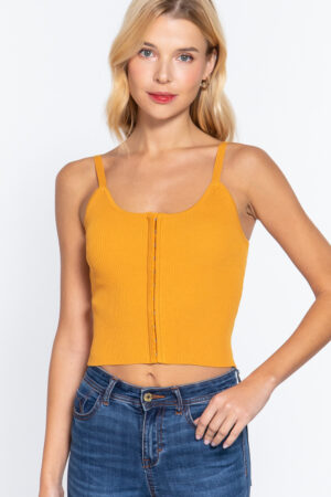 Sweater Cami Top with Front Hook Closure – Mango