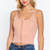 Sweater Cami Top with Front Hook Closure – Pearl Pink