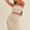 Cropped Two-Piece Set – Tube Top & High-Rise Skirt