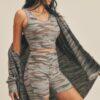 Three-Piece Cardigan Set – Bottom-Up Cardigan in Grey Combo
