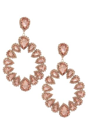 Chunky Teardrop Dangle Earrings – Bold Color Drops