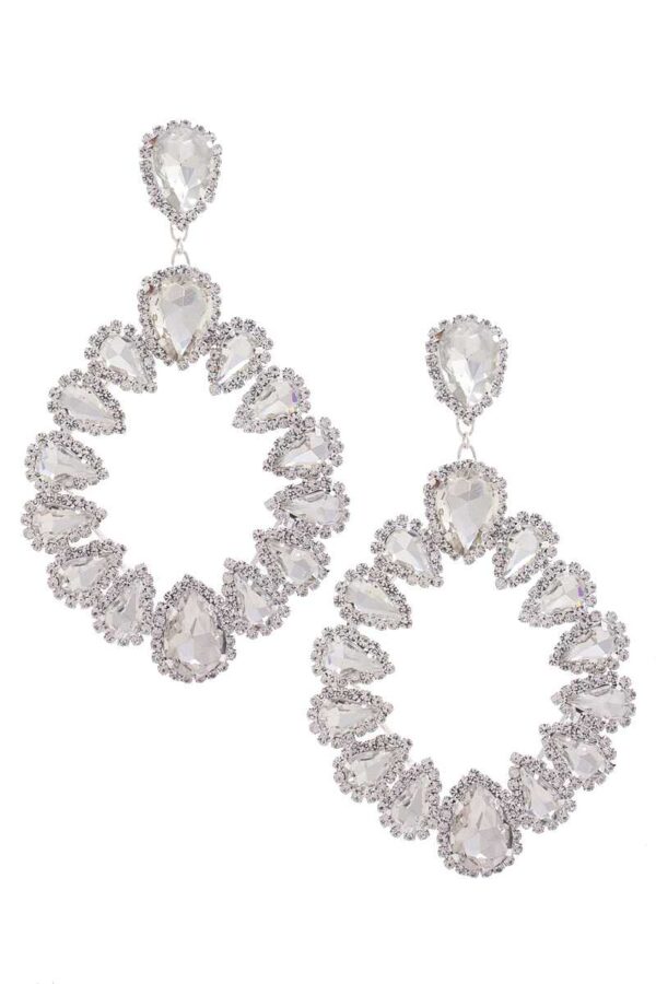 Chunky Teardrop Dangle Earrings – Bold Color Drops
