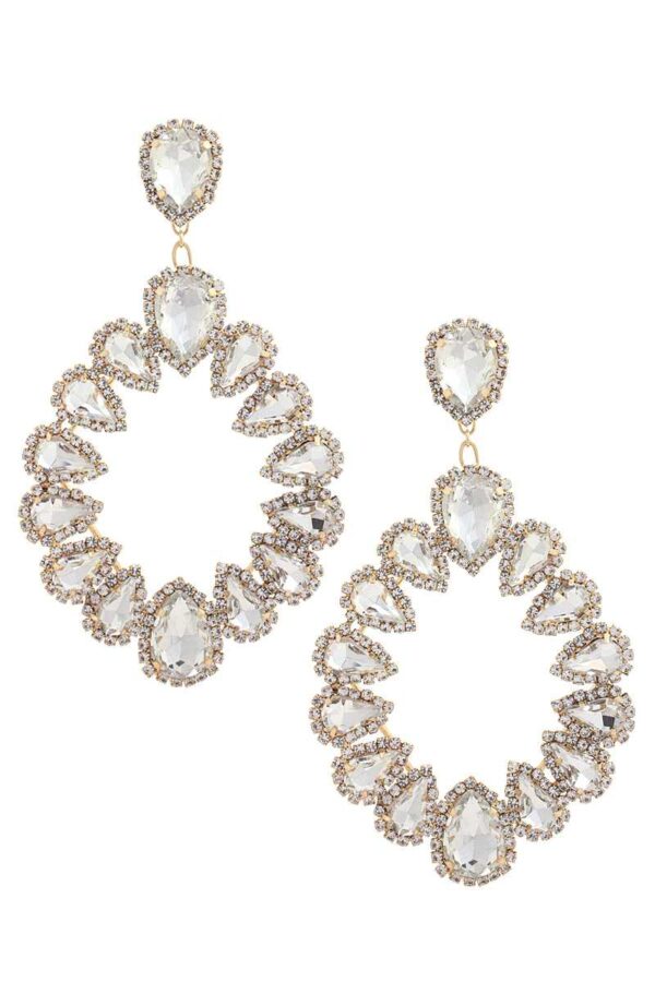 Chunky Teardrop Dangle Earrings – Bold Color Drops