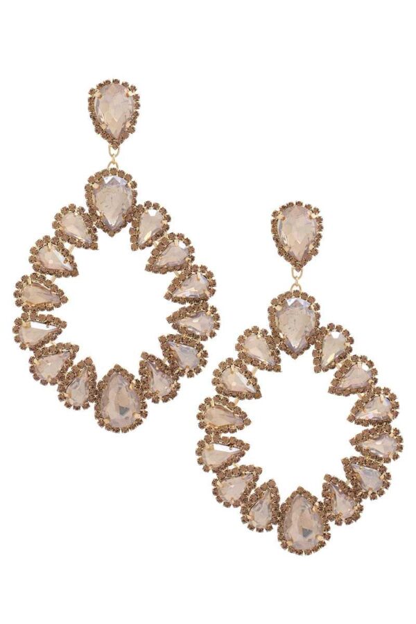 Chunky Teardrop Dangle Earrings – Bold Color Drops