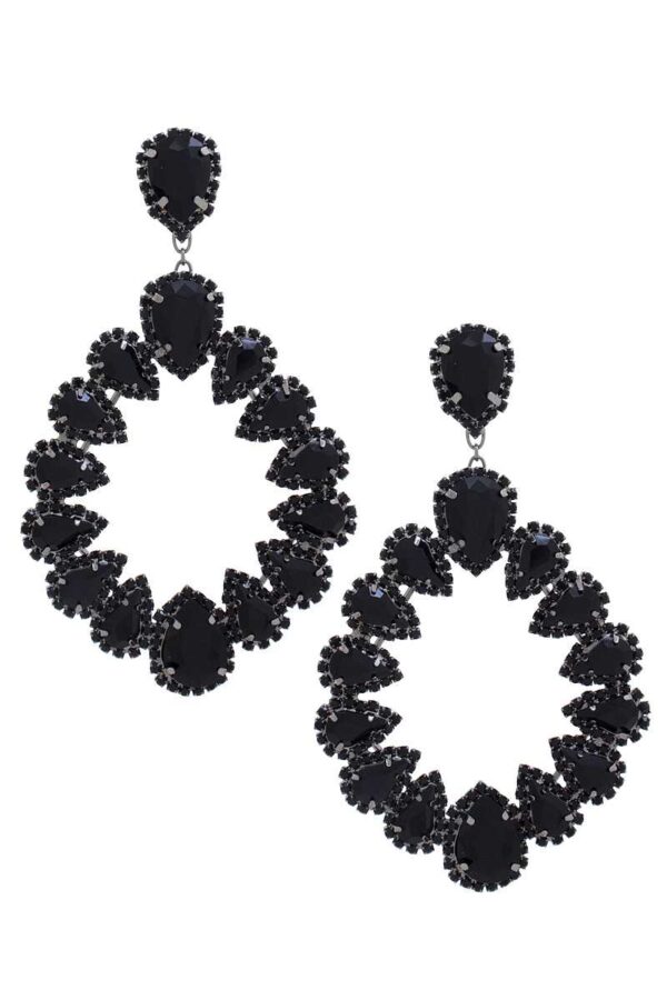 Chunky Teardrop Dangle Earrings – Bold Color Drops
