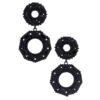 Double Circle Rhinestone Earrings – Sparkling Double Circle