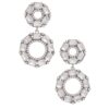 Double Circle Rhinestone Earrings – Sparkling Double Circle