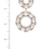 Double Circle Rhinestone Earrings – Sparkling Double Circle