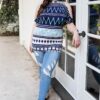 Plus Polka Dot Cold-Shoulder Self-Tie Short Sleeve Top