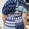 Plus Polka Dot Cold-Shoulder Self-Tie Short Sleeve Top