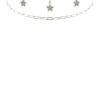 Rhinestone Star 3-Layer Necklace – Gold or Rhodium