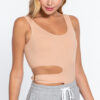 Suave Cut-Out Seamless Bodysuit – Double Scoop, Powder Pink