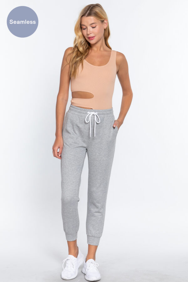Suave Cut-Out Seamless Bodysuit – Double Scoop, Powder Pink
