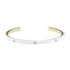 Rhinestone Metal Cuff Bracelet – Color Accents