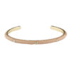 Rhinestone Metal Cuff Bracelet – Color Accents