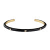 Rhinestone Metal Cuff Bracelet – Color Accents