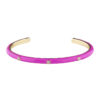 Rhinestone Metal Cuff Bracelet – Color Accents