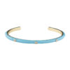 Rhinestone Metal Cuff Bracelet – Color Accents