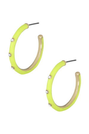Color Metal Hoop Earrings – Bright Metal Hoops