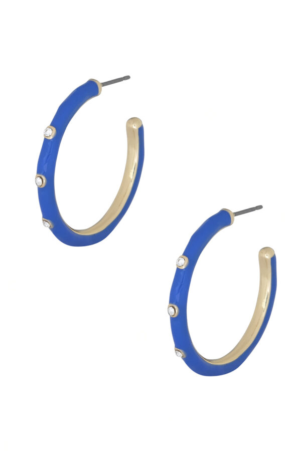 Color Metal Hoop Earrings – Bright Metal Hoops