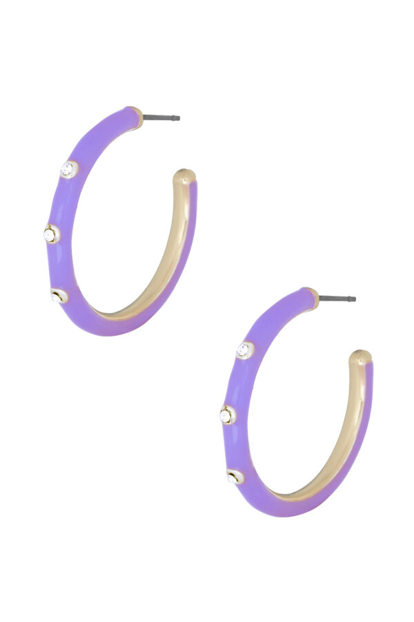 Color Metal Hoop Earrings – Bright Metal Hoops